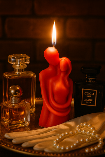 AmberWick Lovers Candle, Flame of Pure Romance
