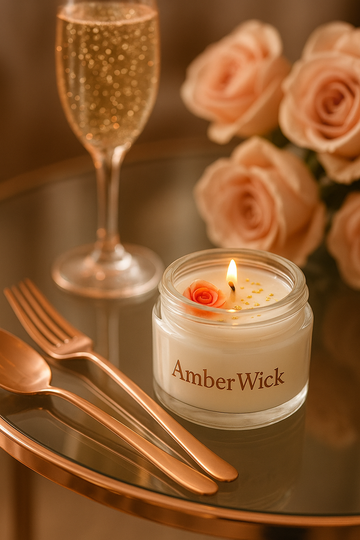 AmberWick Lemongrass Candle, Glow of Fresh Energy