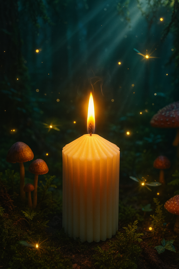 AmberWick Enchanted Glow Candle, Light of Magic