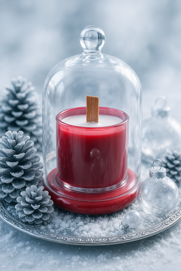 AmberWick Winter Candle, Glow of Cozy Nights(AWJ2)
