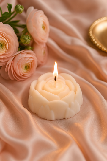 AmberWick Petal Candle, Glow of Blooming Elegance