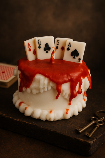 AmberWick Cake Candle - Inspired by Poker Theme (AWD18)