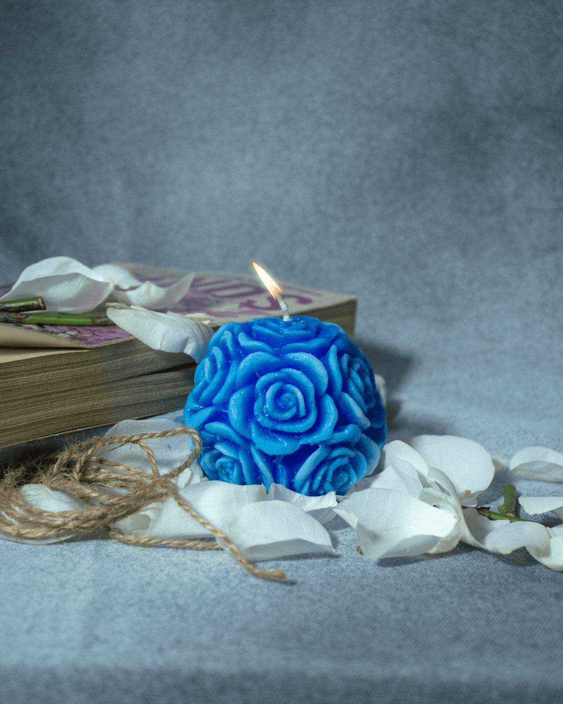 AmberWick Candle, Blue Rose Edition Elegant Light(AWF1)