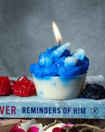 AmberWick Ocean Whipped Candle, Glow of Serenity