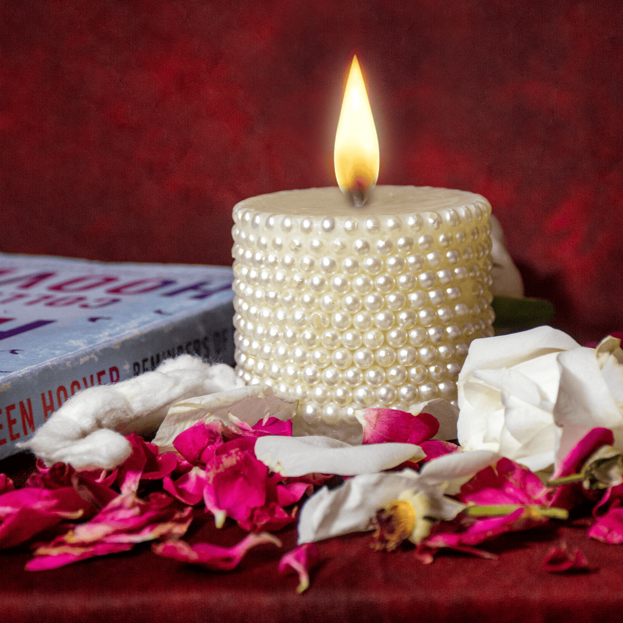 AmberWick Pearl Candle, Glow of Pure Elegance(AWD12)