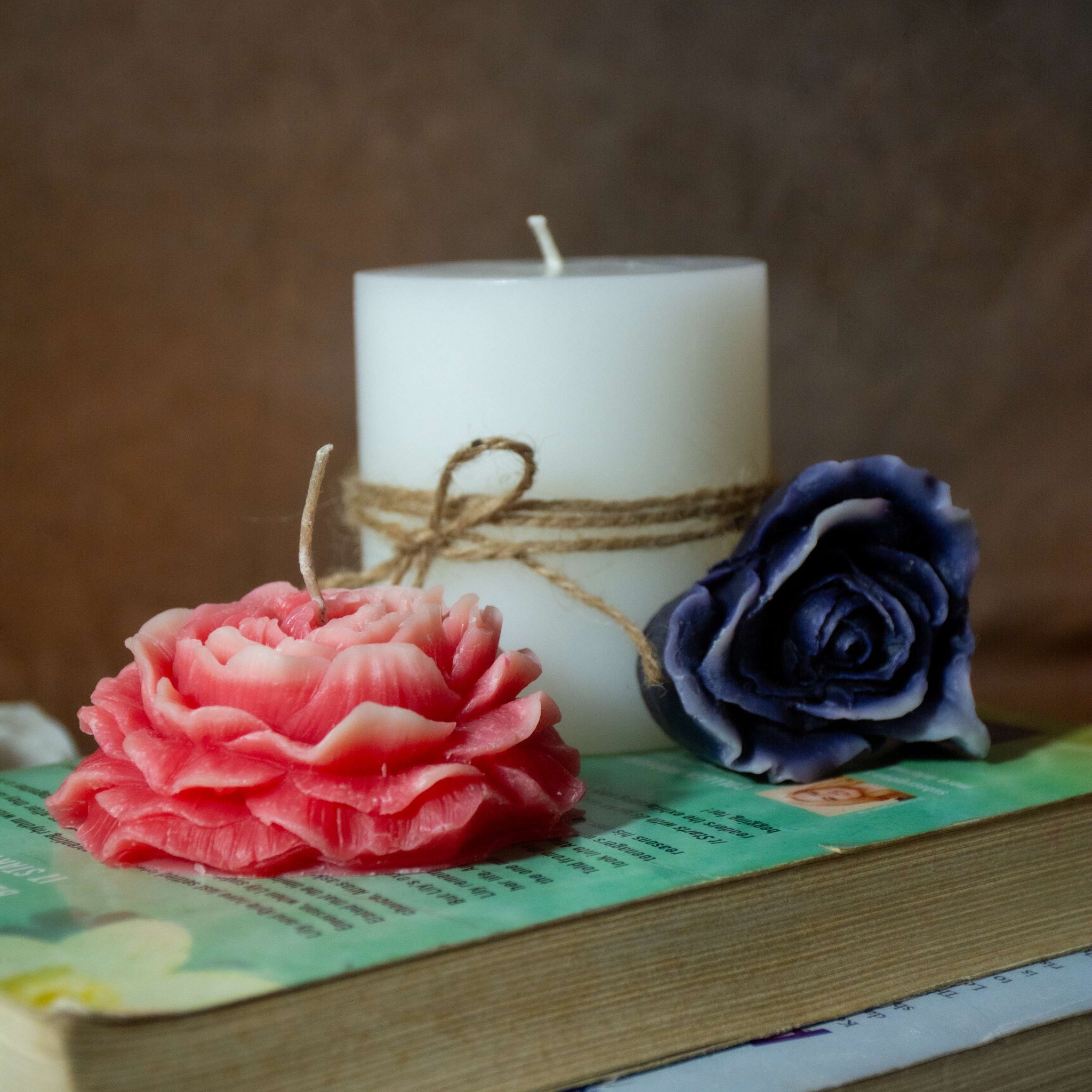 AmberWick Handmade Candle, Trio Pack of Elegance